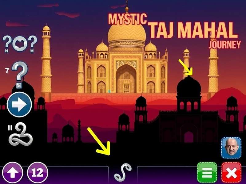 Mystic Taj Mahal Journey Game Screenshot